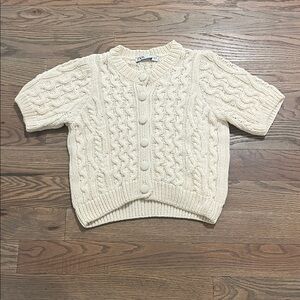 Zara short sleeve cardigan size S EUC